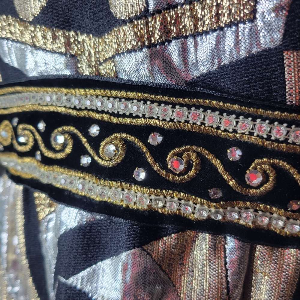 VTG 60's Sandra Sage brocade dress - Picture 7 of 17